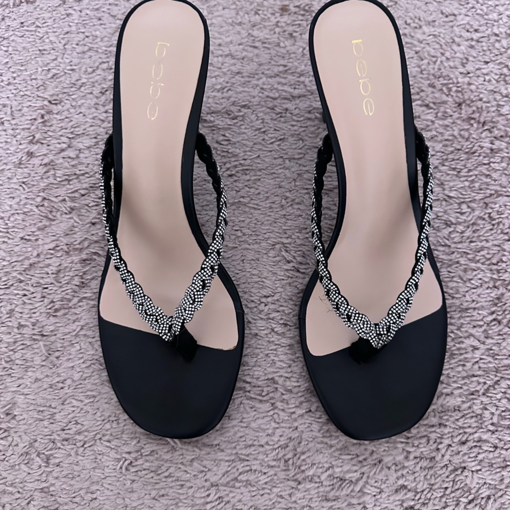 BEBE Aislinn black heels - new never worn